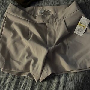 a new day Women's High Waist Cream Shorts